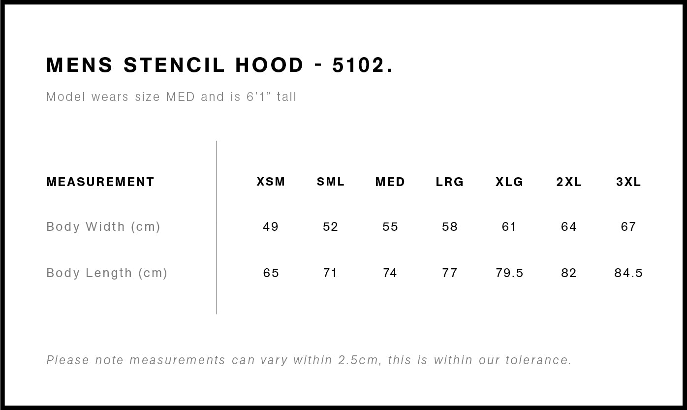 5102 STENCIL HOOD