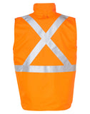 [SW37] Hi-Vis Reversible Safety Vest With X Pattern 3M Tapes