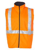 [SW37] Hi-Vis Reversible Safety Vest With X Pattern 3M Tapes
