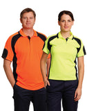 [SW61] Men's Hi-Vis Cooldry Contrast Polo with Sleeve Panels