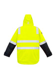 ZJ532- Mens Hi Vis 4 in 1 Waterproof Jacket