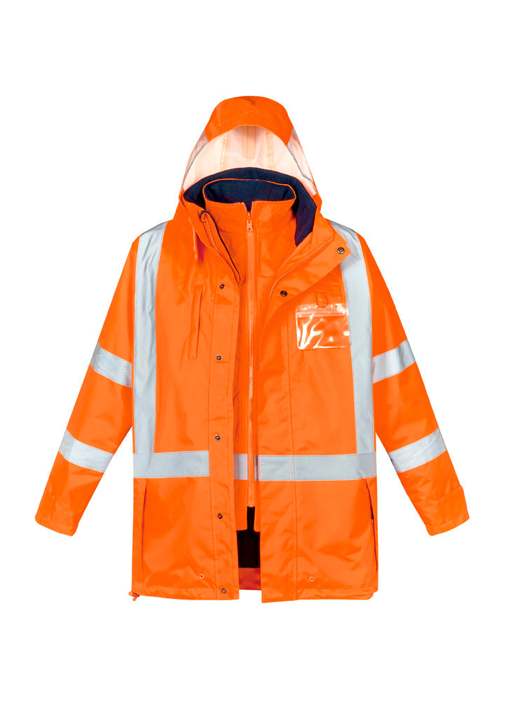 Syzmik- ZJ616 Unisex Hi Vis 2 in 1 X Back Soft Shell Jacket