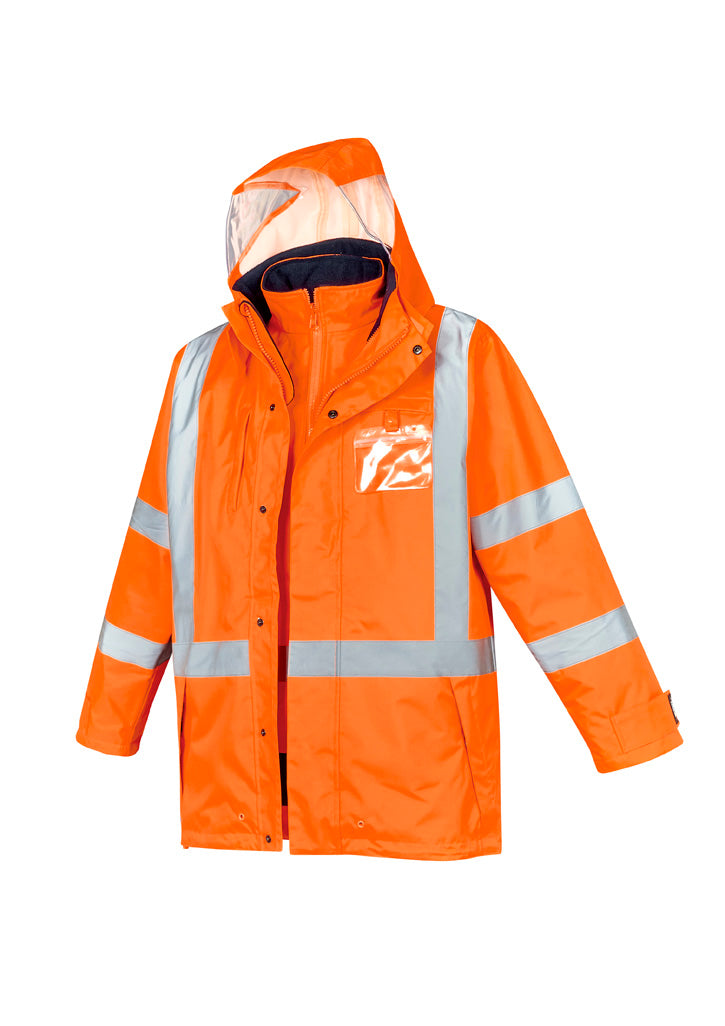 Syzmik- ZJ616 Unisex Hi Vis 2 in 1 X Back Soft Shell Jacket