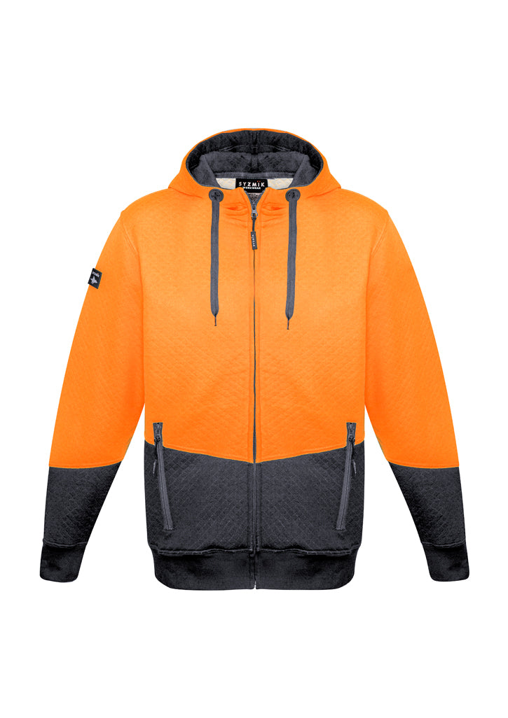 ZT478- Unisex Hi Vis Textured Jacquard Full Zip Hoodie