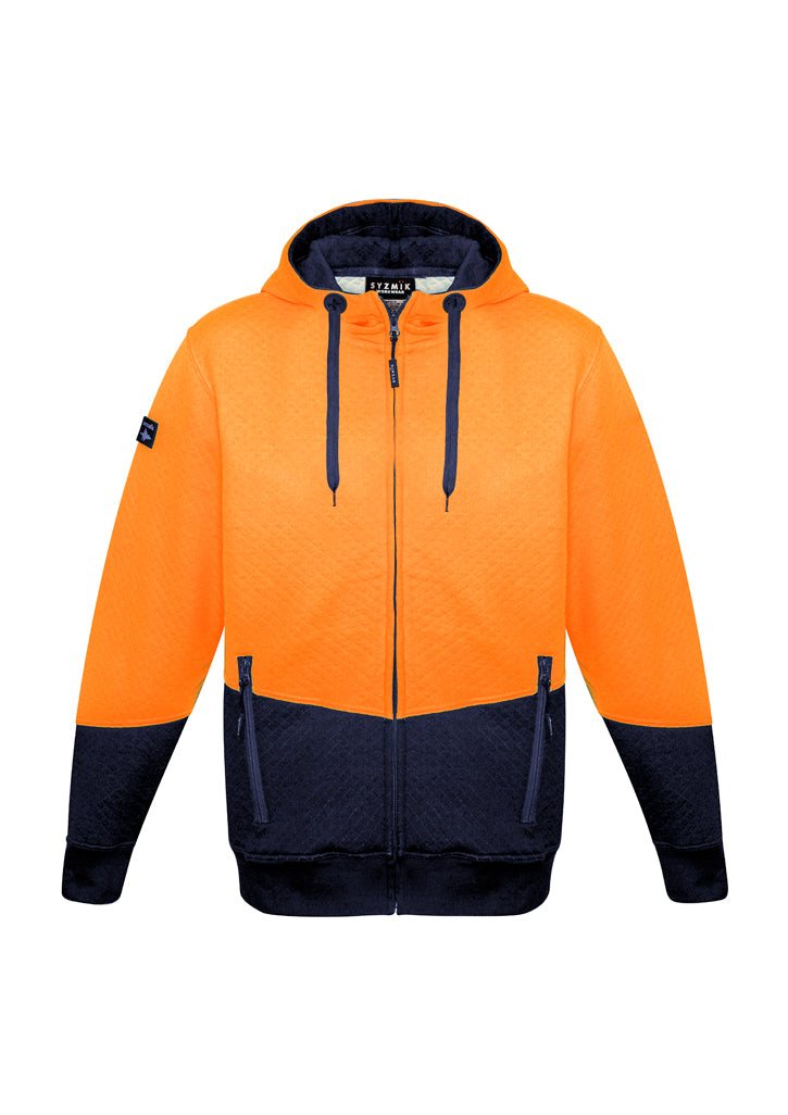 ZT478- Unisex Hi Vis Textured Jacquard Full Zip Hoodie