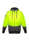 ZT478- Unisex Hi Vis Textured Jacquard Full Zip Hoodie