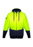 ZT478- Unisex Hi Vis Textured Jacquard Full Zip Hoodie