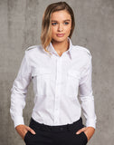 [BS06L] Ladies Epaulette Long Sleeve Shirt