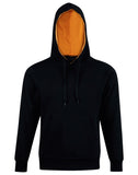 [FL09] Adult's Close Front  Contrast Fleecy Hoodie