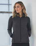 [JK42] Ladies' Heather Bonded Fleece Jacket