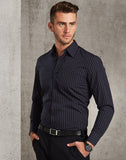 [M7222] Men's Pin Stripe Long Sleeve Shirt