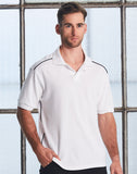 [PS25] Men's pure cotton contrast piping