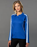 PS70 Ladies' TrueDry Long Sleeve Cotton Back Polo