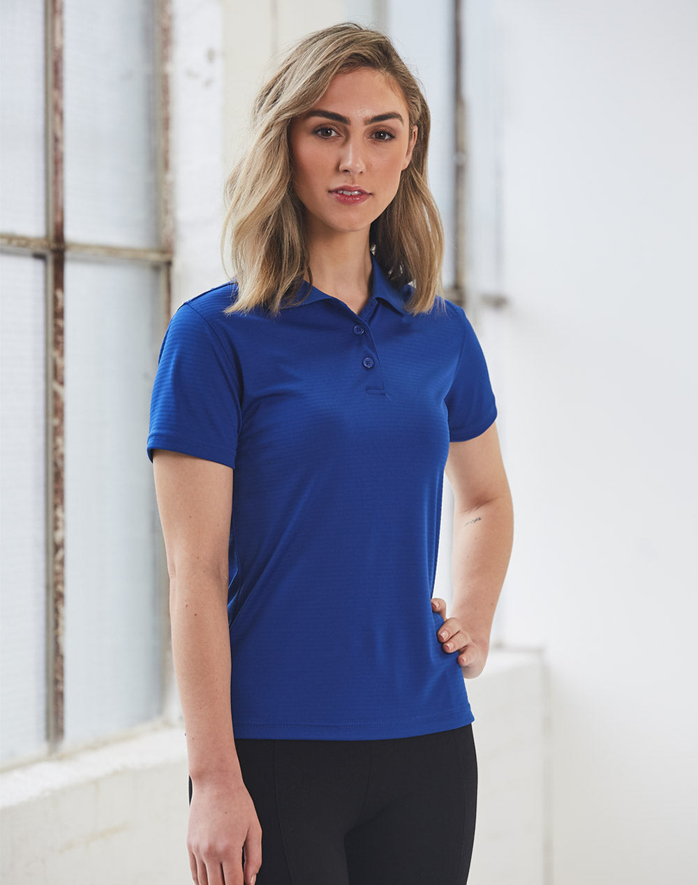 [PS76] Ladies' Cooldry Textured Polo