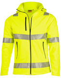 [SW30] Hi-Vis Softshell Hooded Jacket With 3M Tape