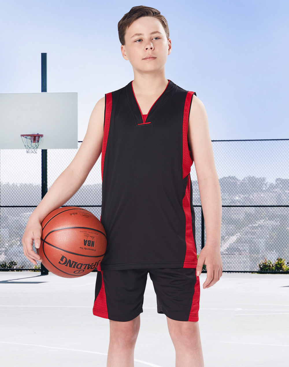 [TS83K] Kid's Basketball Singlet